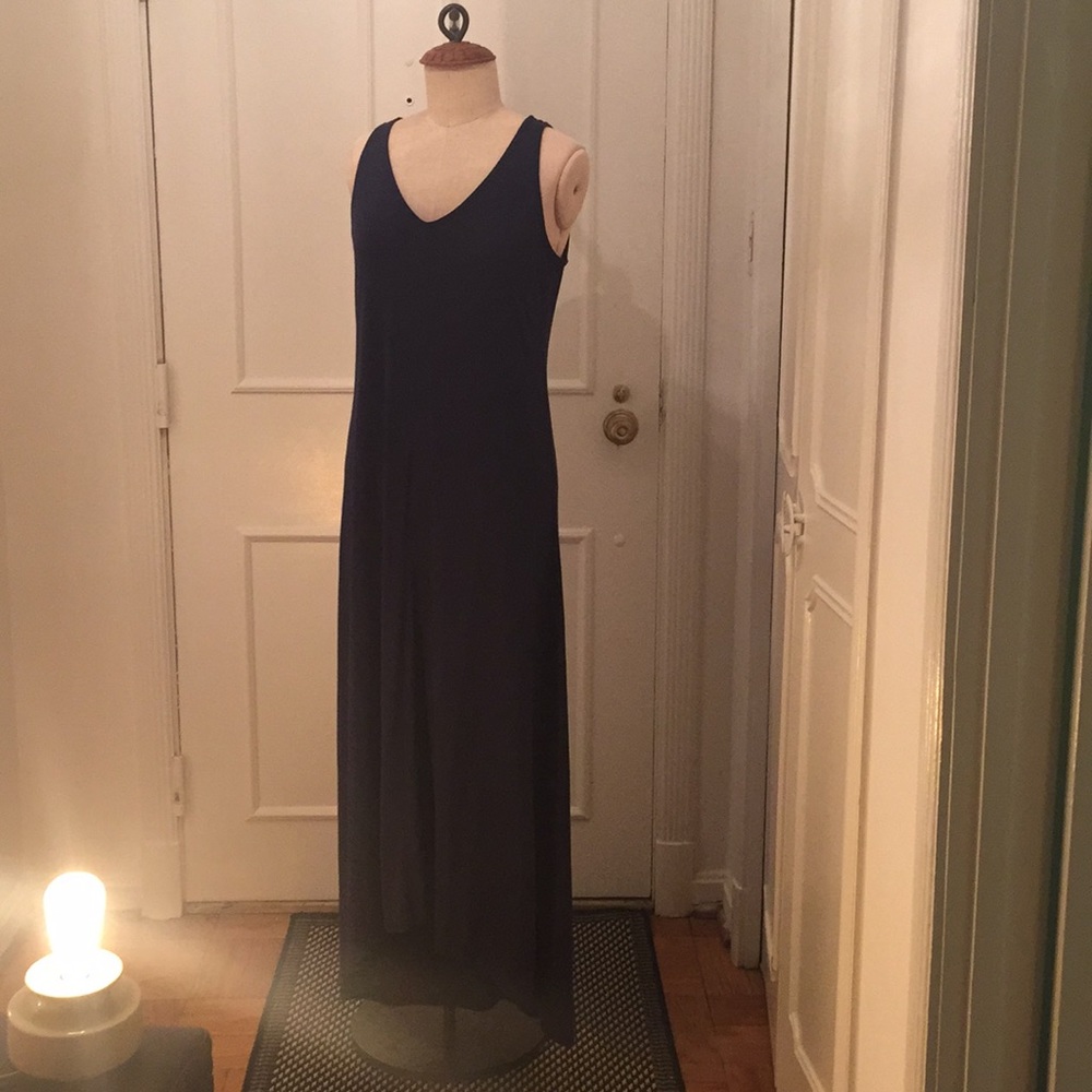 Navy Blue Maxi Dress LG